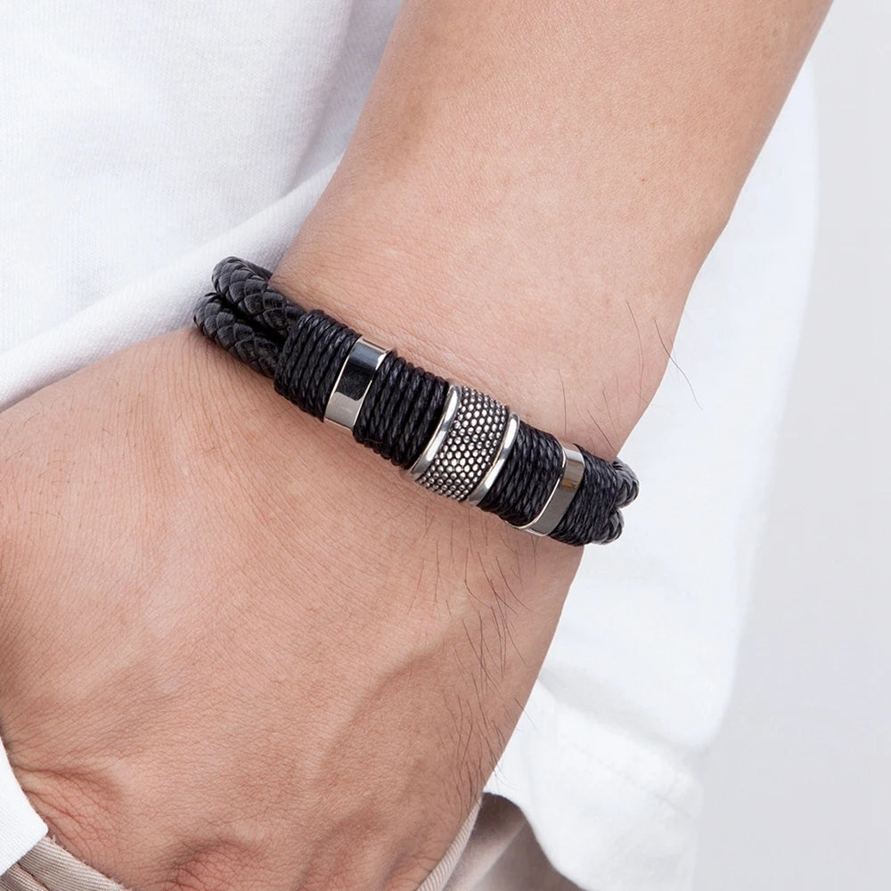Enduring Leather Bracelet